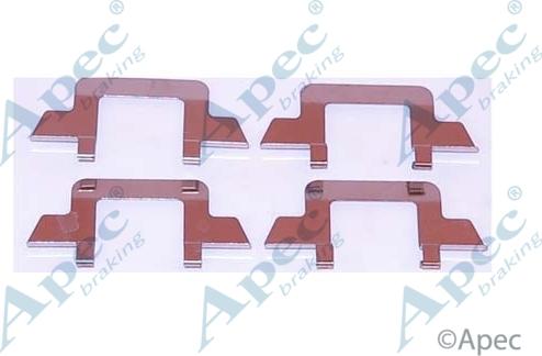 APEC KIT1109 - Set accesorii, placute frana aaoparts.ro