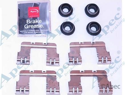 APEC KIT1170 - Set accesorii, placute frana aaoparts.ro