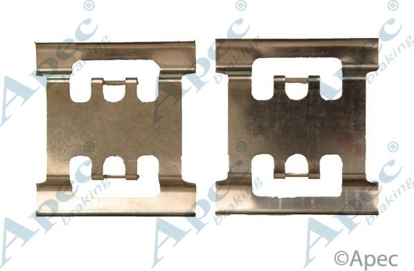 APEC KIT1264 - Set accesorii, placute frana aaoparts.ro