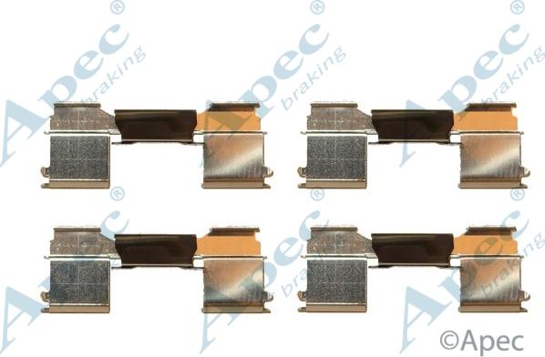 APEC KIT1281 - Set accesorii, placute frana aaoparts.ro