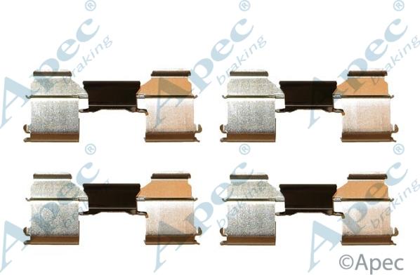 APEC KIT1283 - Set accesorii, placute frana aaoparts.ro