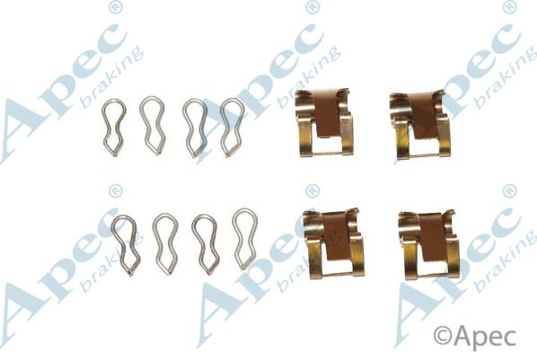 APEC KIT318 - Set accesorii, placute frana aaoparts.ro