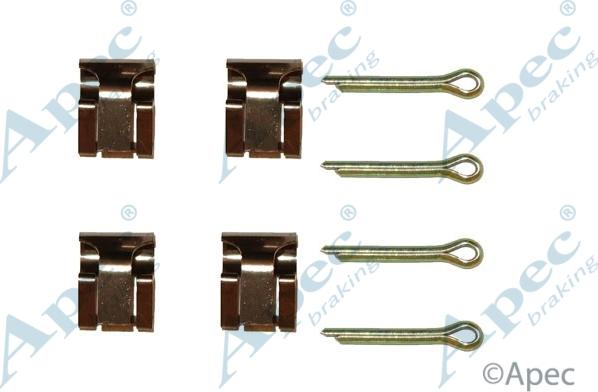 APEC KIT244 - Set accesorii, placute frana aaoparts.ro