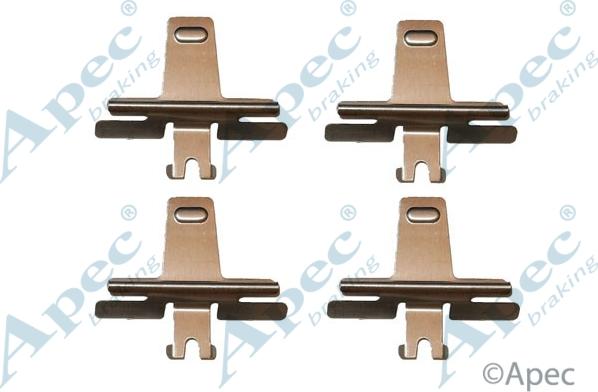 APEC KIT266 - Set accesorii, placute frana aaoparts.ro