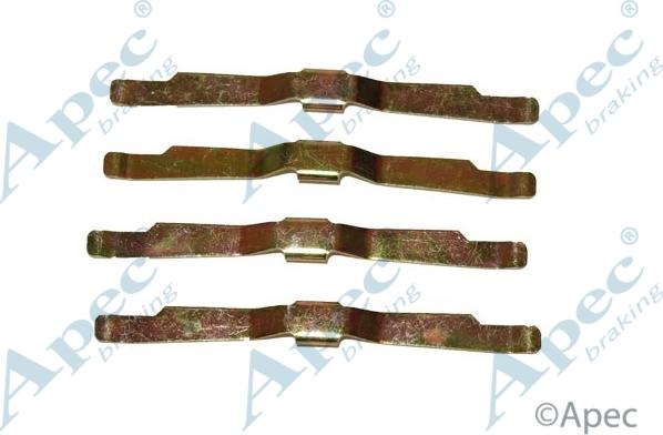 APEC KIT205 - Set accesorii, placute frana aaoparts.ro