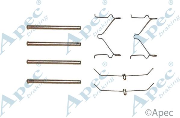APEC KIT281 - Set accesorii, placute frana aaoparts.ro