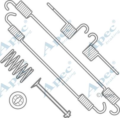 APEC KIT791 - Set accesorii, sabot de frana aaoparts.ro