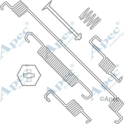 APEC KIT749 - Set accesorii, sabot de frana aaoparts.ro