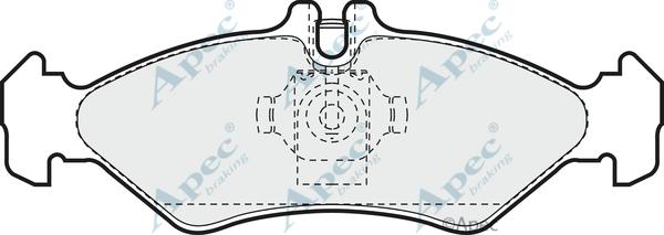 APEC PAD918 - Set placute frana,frana disc aaoparts.ro