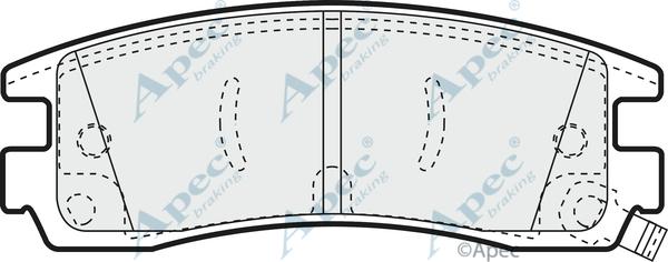APEC PAD989 - Set placute frana,frana disc aaoparts.ro