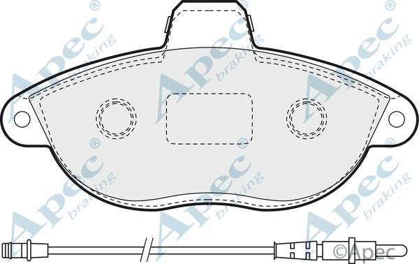 APEC PAD935 - Set placute frana,frana disc aaoparts.ro