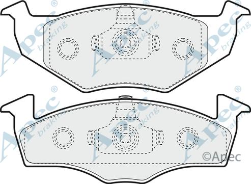 APEC PAD933 - Set placute frana,frana disc aaoparts.ro