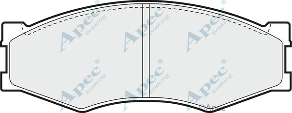 APEC PAD461 - Set placute frana,frana disc aaoparts.ro