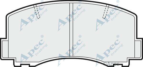APEC PAD415 - Set placute frana,frana disc aaoparts.ro