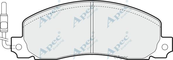 APEC PAD489 - Set placute frana,frana disc aaoparts.ro