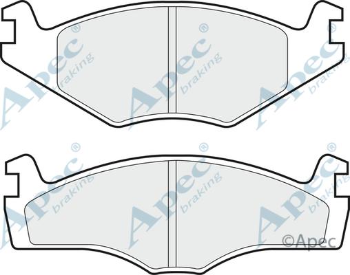 APEC PAD435 - Set placute frana,frana disc aaoparts.ro