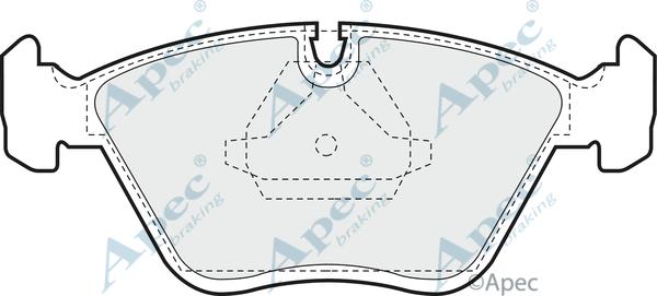 APEC PAD596 - Set placute frana,frana disc aaoparts.ro