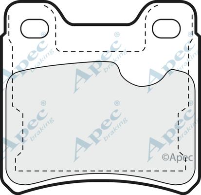 APEC PAD597 - Set placute frana,frana disc aaoparts.ro