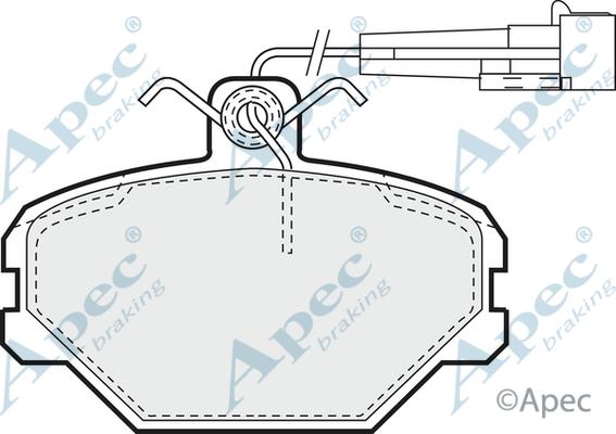 APEC PAD548 - Set placute frana,frana disc aaoparts.ro