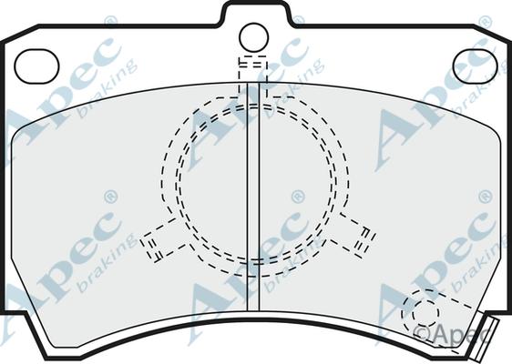 APEC PAD507 - Set placute frana,frana disc aaoparts.ro