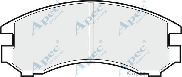 APEC PAD588 - Set placute frana,frana disc aaoparts.ro