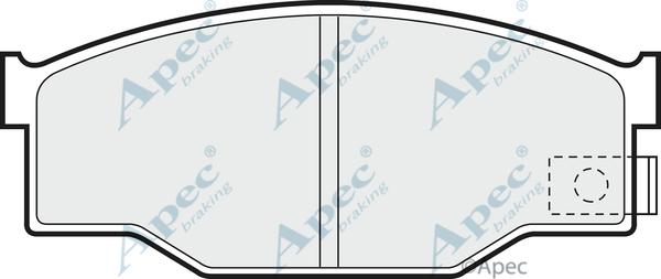 APEC PAD574 - Set placute frana,frana disc aaoparts.ro