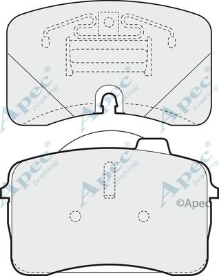 APEC PAD681 - Set placute frana,frana disc aaoparts.ro