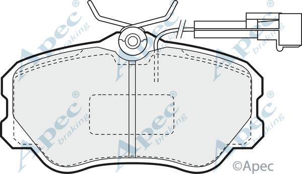 APEC PAD670 - Set placute frana,frana disc aaoparts.ro