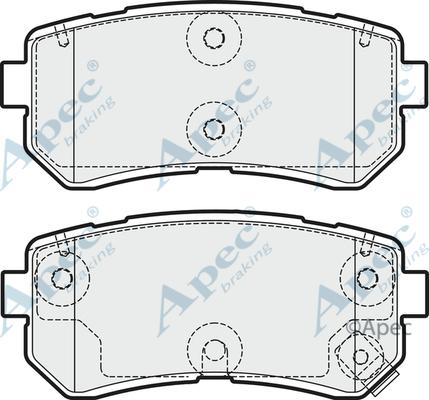 APEC PAD1955 - Set placute frana,frana disc aaoparts.ro