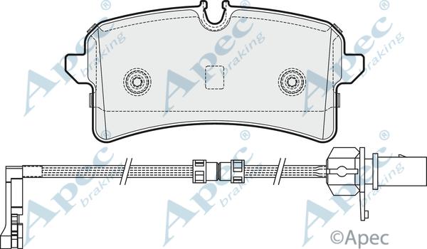APEC PAD1963 - Set placute frana,frana disc aaoparts.ro