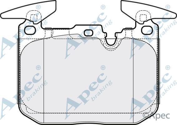 APEC PAD1907B - Set placute frana,frana disc aaoparts.ro
