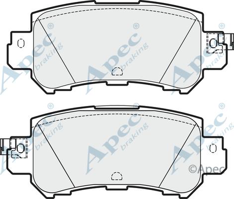 APEC PAD1916 - Set placute frana,frana disc aaoparts.ro