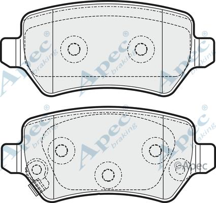 APEC PAD1981 - Set placute frana,frana disc aaoparts.ro