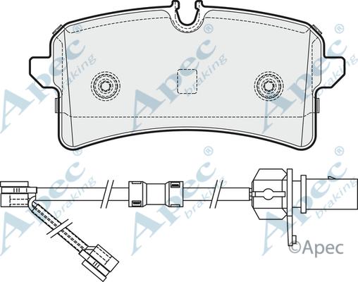 APEC PAD1939 - Set placute frana,frana disc aaoparts.ro