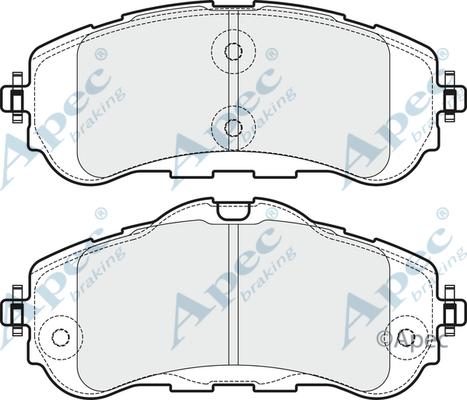 APEC PAD1971 - Set placute frana,frana disc aaoparts.ro