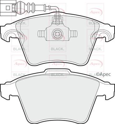 APEC PAD1496B - Set placute frana,frana disc aaoparts.ro