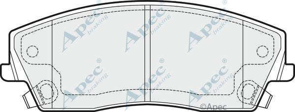 APEC PAD1489 - Set placute frana,frana disc aaoparts.ro