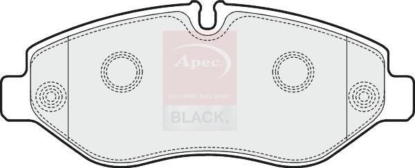 APEC PAD1597B - Set placute frana,frana disc aaoparts.ro
