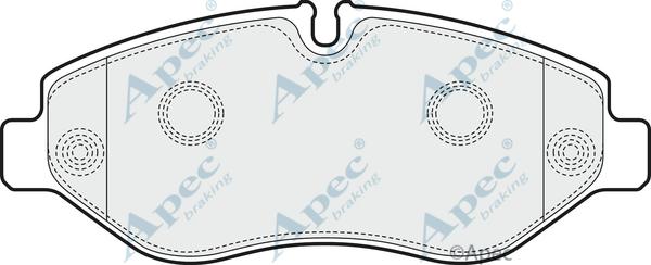 APEC PAD1597 - Set placute frana,frana disc aaoparts.ro