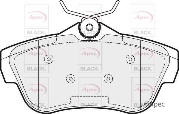 APEC PAD1540B - Set placute frana,frana disc aaoparts.ro