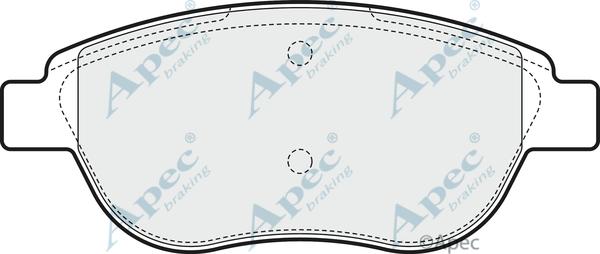 APEC PAD1548 - Set placute frana,frana disc aaoparts.ro
