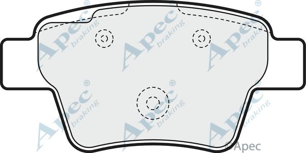 APEC PAD1558 - Set placute frana,frana disc aaoparts.ro