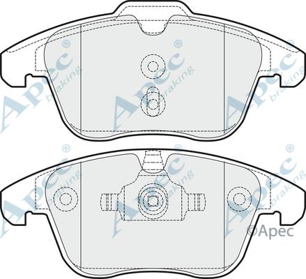 APEC PAD1503 - Set placute frana,frana disc aaoparts.ro
