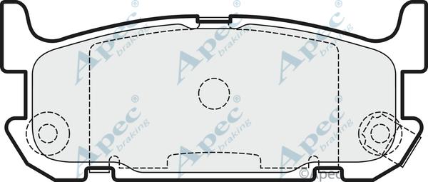 APEC PAD1513 - Set placute frana,frana disc aaoparts.ro
