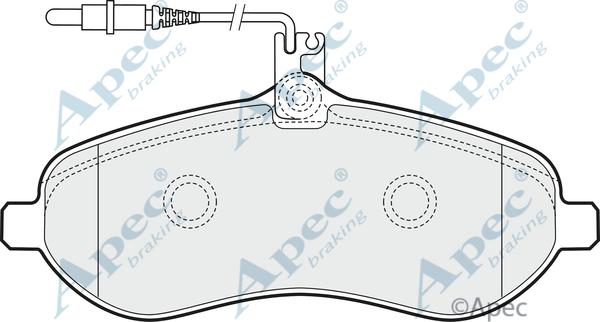 APEC PAD1539 - Set placute frana,frana disc aaoparts.ro