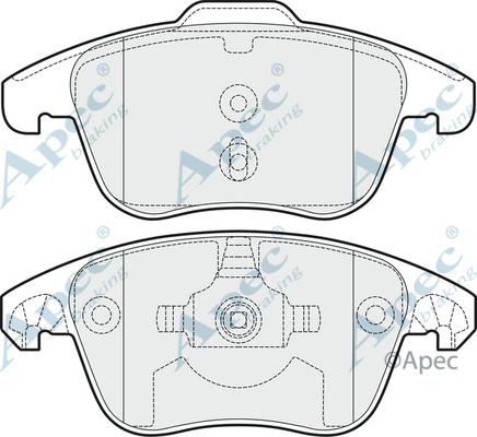 APEC PAD1534 - Set placute frana,frana disc aaoparts.ro