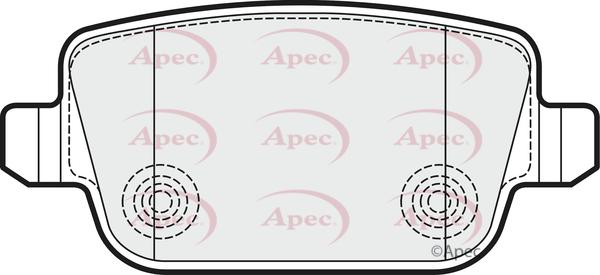 APEC PAD1532 - Set placute frana,frana disc aaoparts.ro