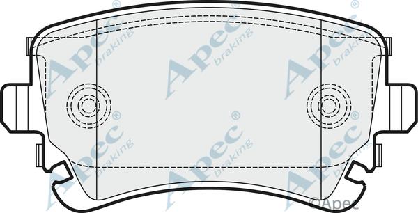 APEC PAD1529 - Set placute frana,frana disc aaoparts.ro
