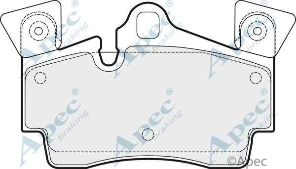APEC PAD1522 - Set placute frana,frana disc aaoparts.ro