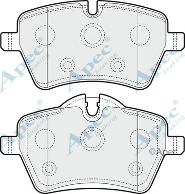 APEC PAD1577 - Set placute frana,frana disc aaoparts.ro